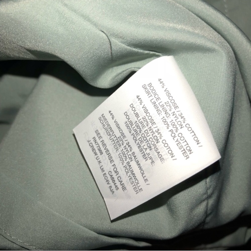 Mint green lace dress 10 J Crew - Picture 7 of 8